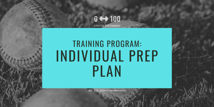Individualized Prep Plan